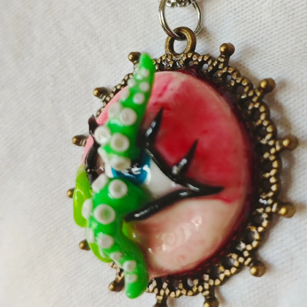 Tentacle Eye Cameo Pendant