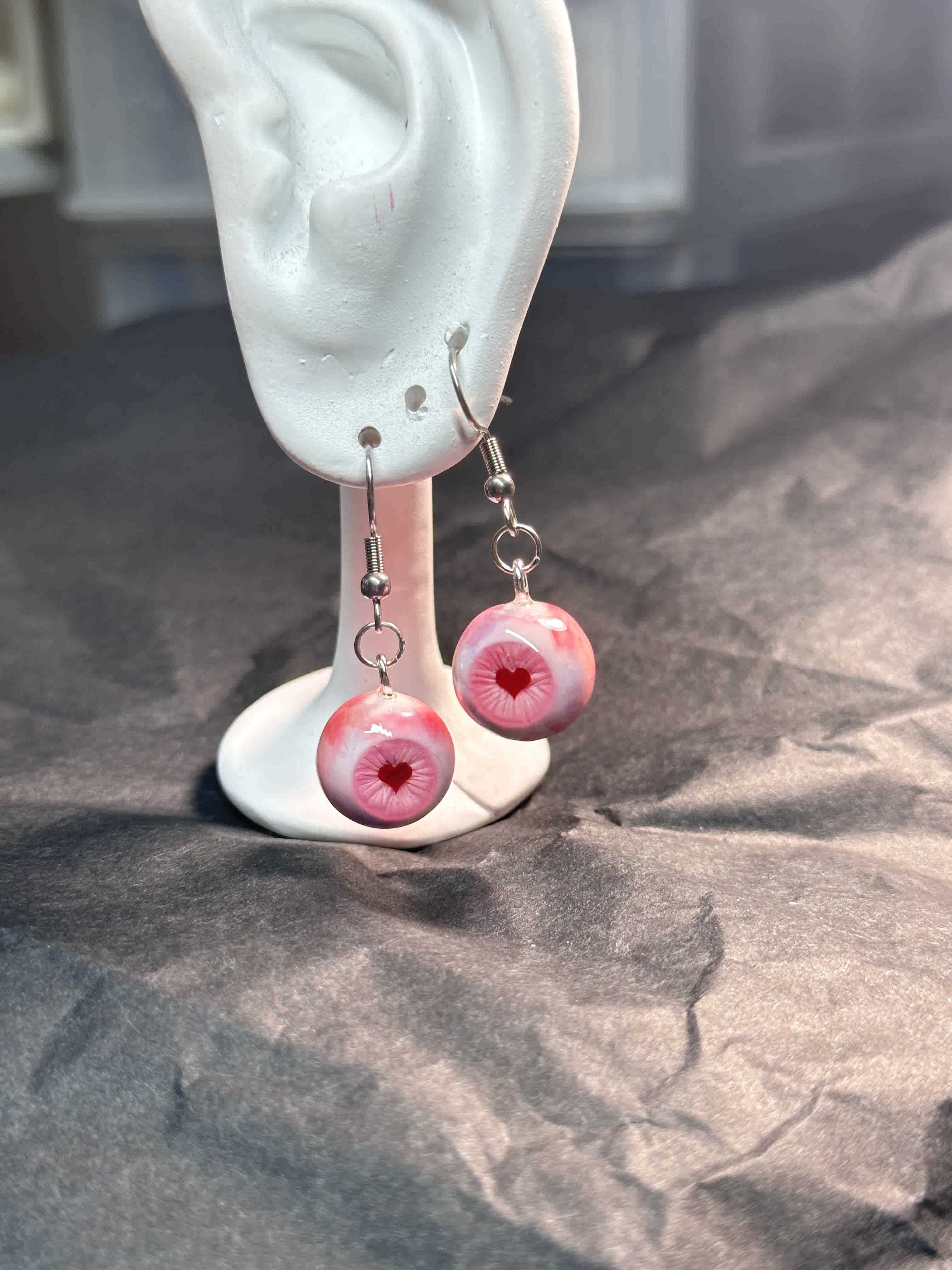 Realistic Eyeball Earrings- Multi-Color Statement Pieces