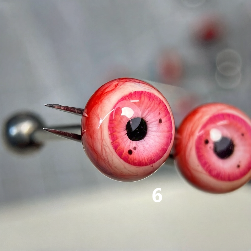 Creepy-Kawaii Eyeball Stud Earrings (Pair) – Symbol Styles