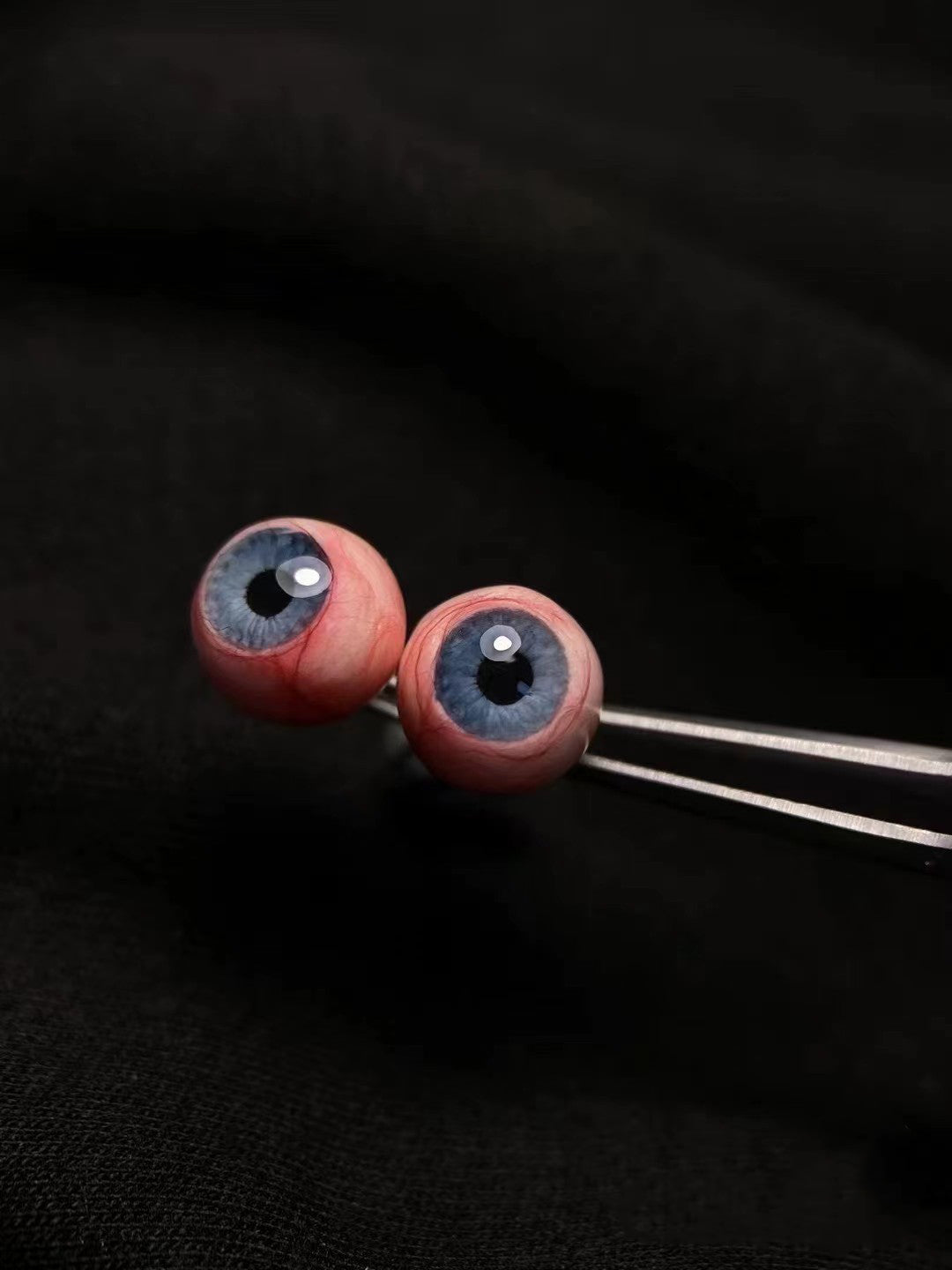 Blue Eyeball Stud Earrings