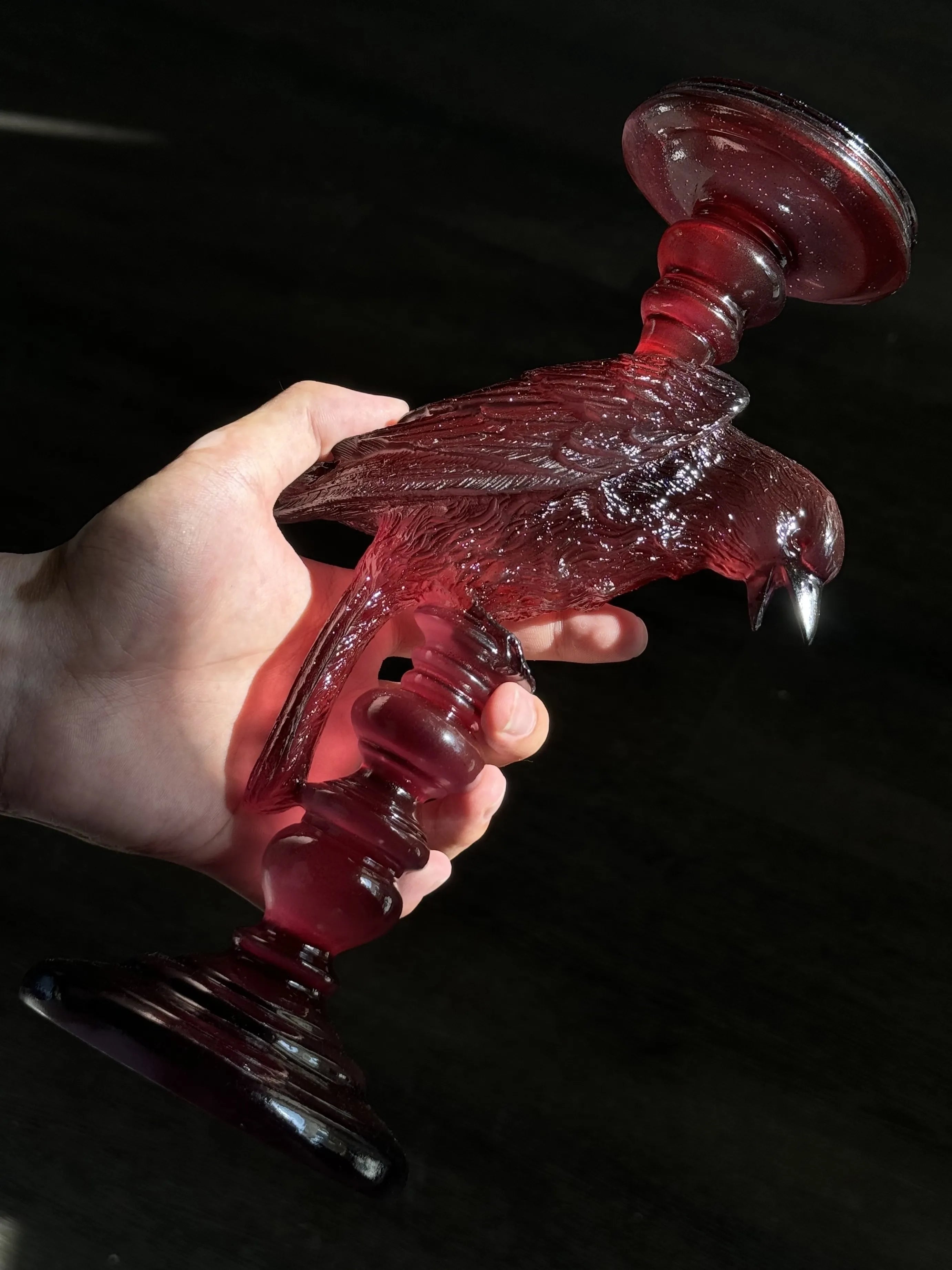 Raven Candle Holder