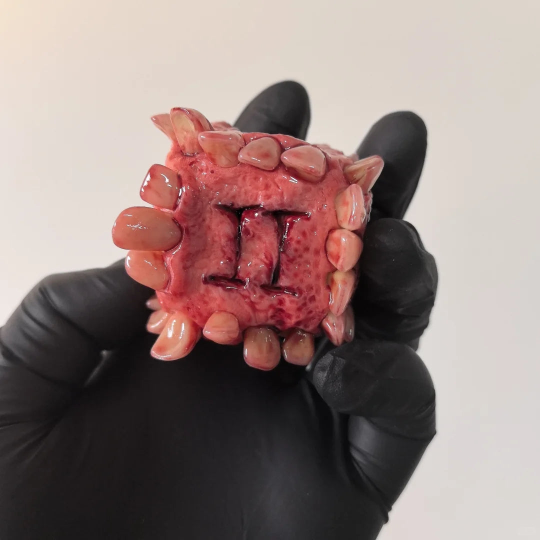 Roman Numeral Teeth Dice Ornament