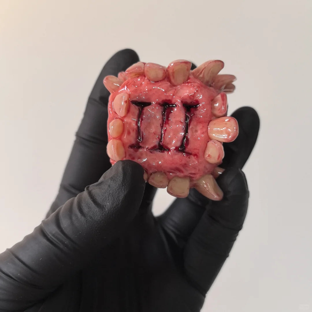 Roman Numeral Teeth Dice Ornament