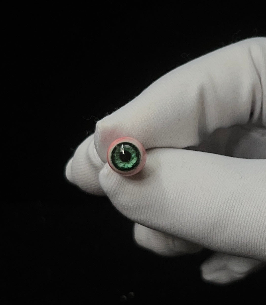 handmade creepy cute resin eyeball jewelry charms in multiple colors by NocturneCraft