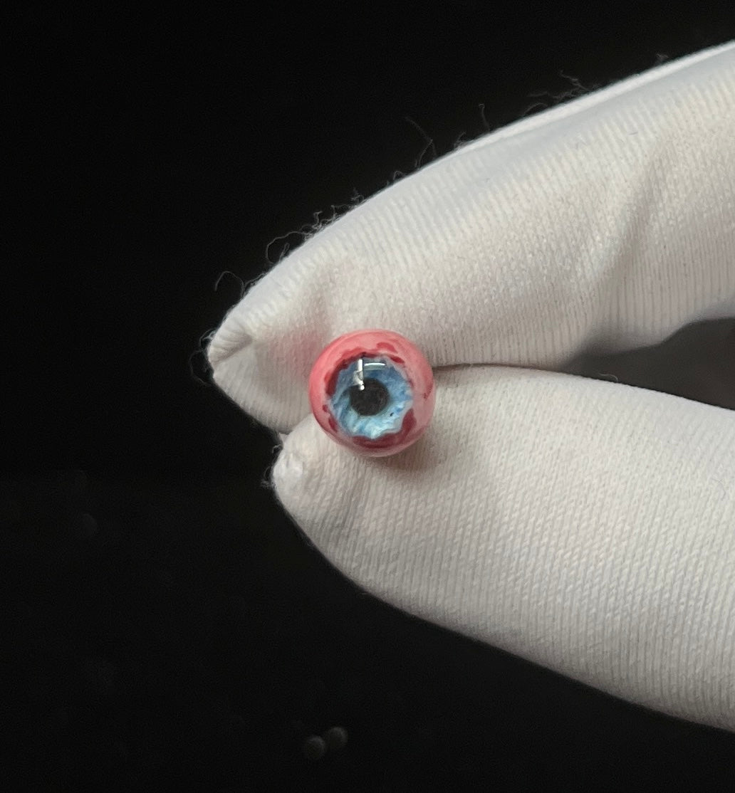 handmade creepy cute resin eyeball jewelry charms in multiple colors by NocturneCraft