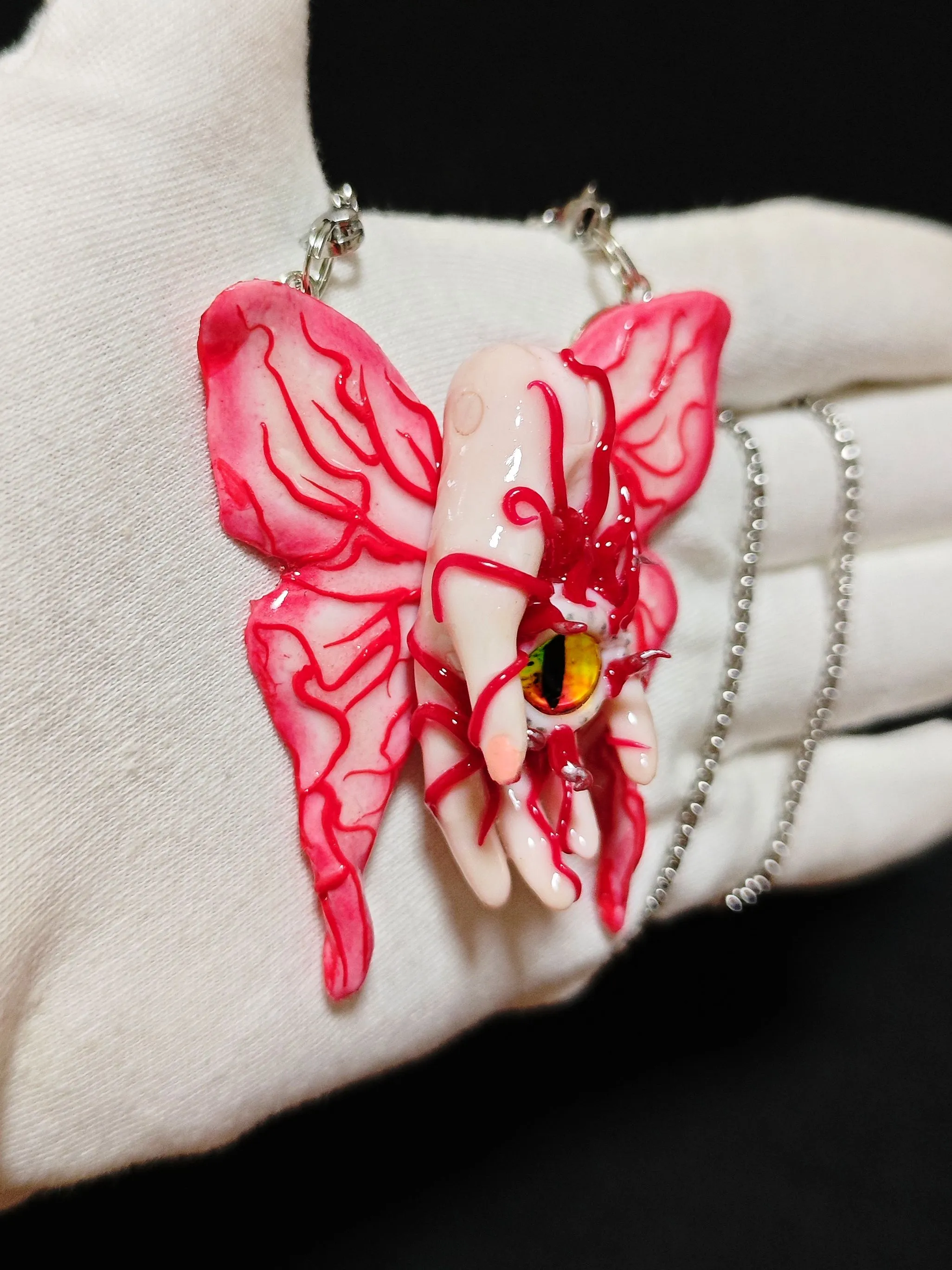 Eyeball Butterfly Pendant