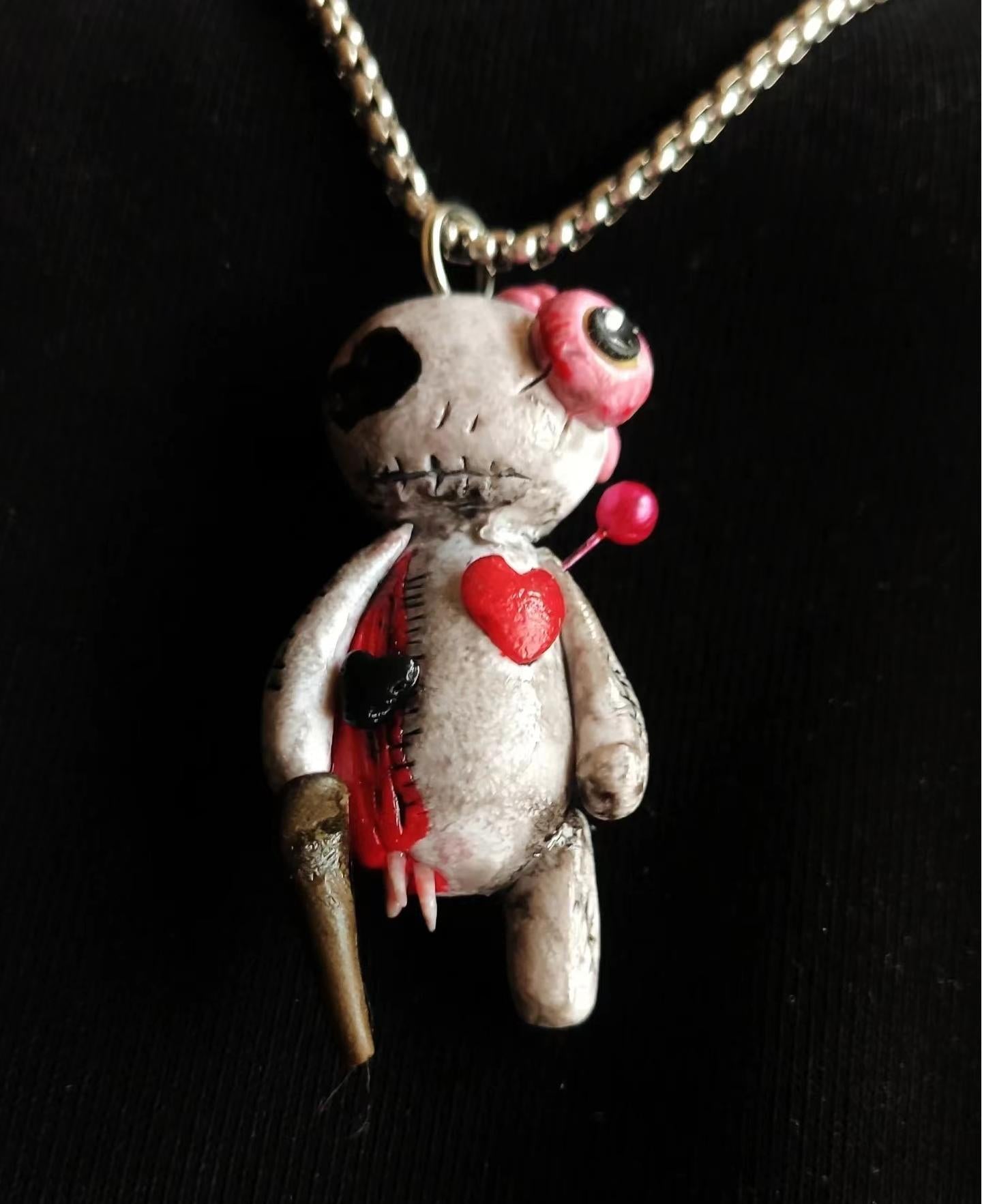 Voodoo Doll Pendant Necklace