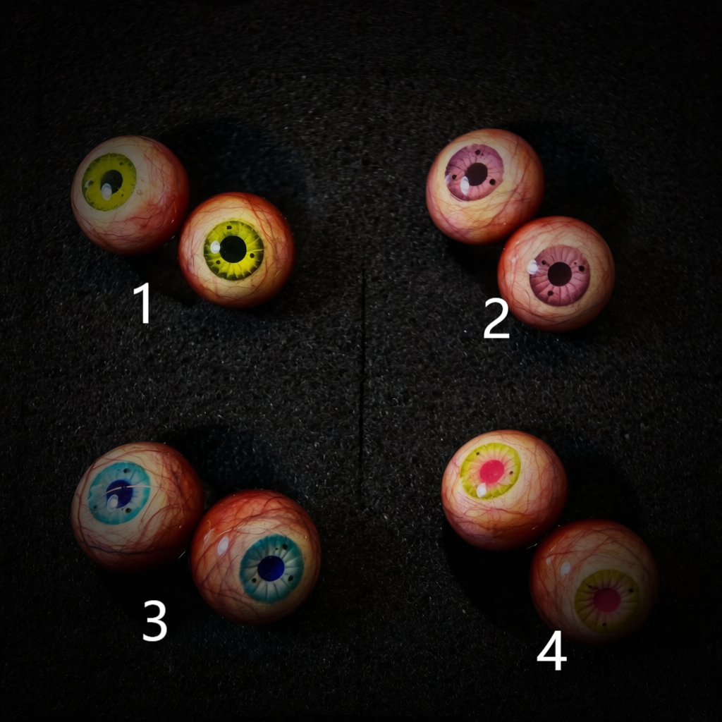 Creepy-Kawaii Eyeball Stud Earrings (Pair) – Multiple Styles