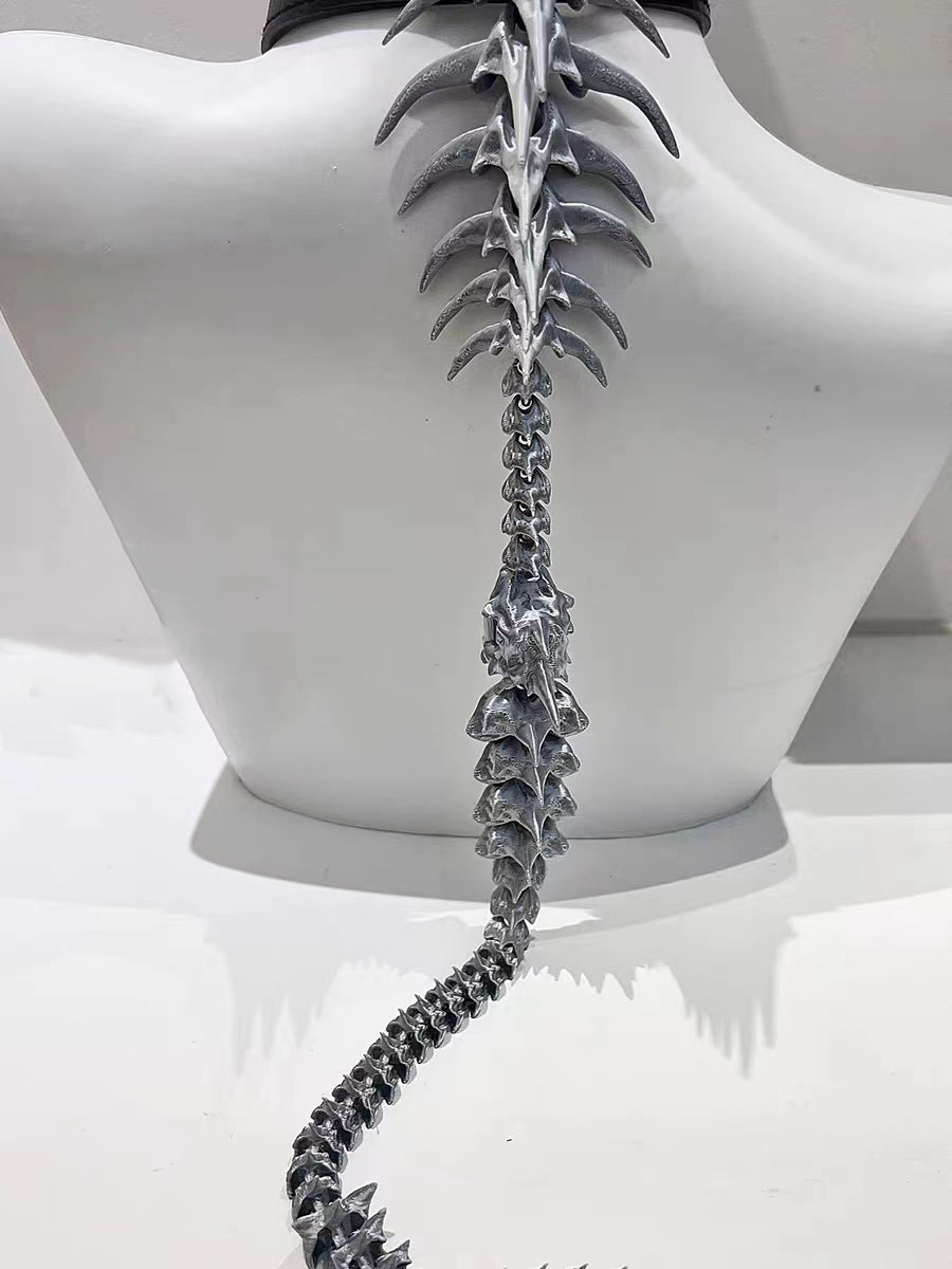 Silver Spine Body Chain