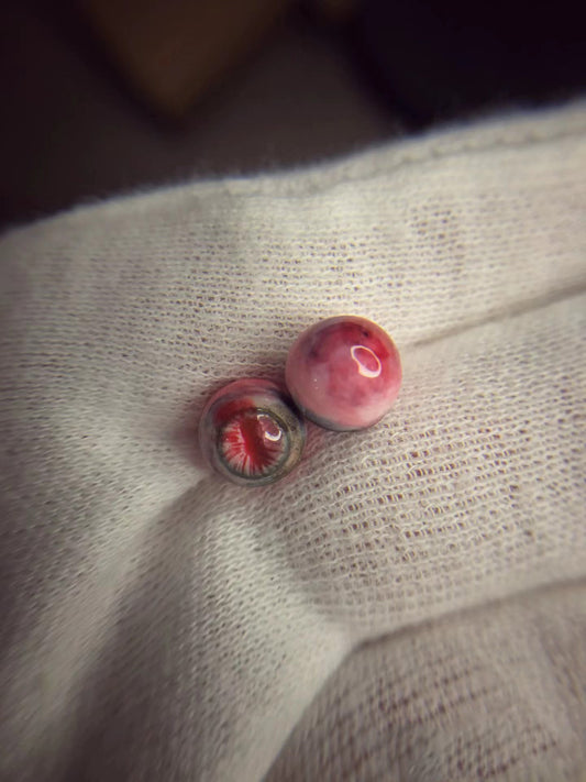 Gothic Eyeball Stud / Tongue Piercing- A Pair