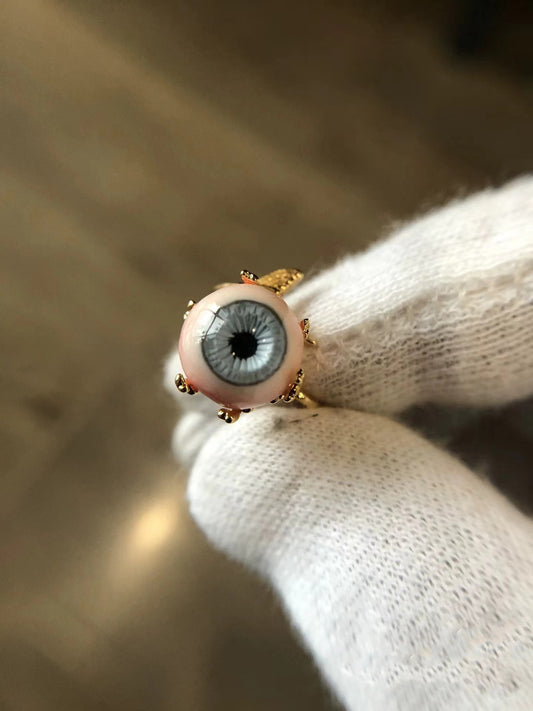 Gold Eyeball Ring