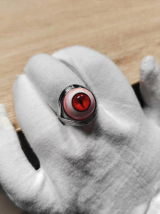 Eyeball Statement Ring - Red Iris