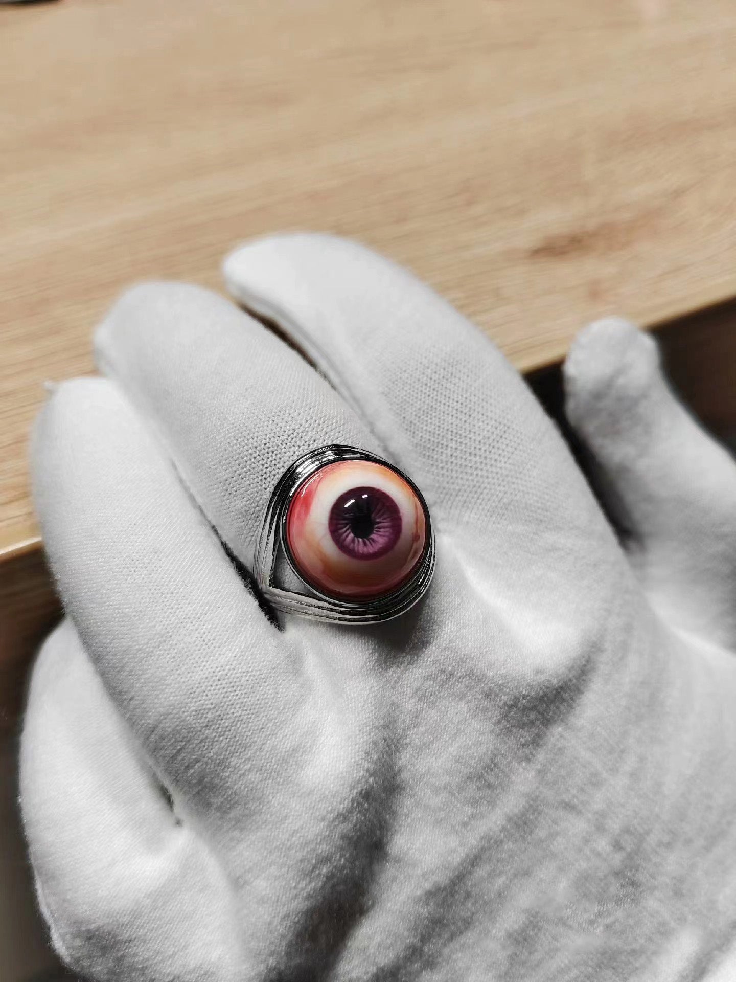 Eyeball Statement Ring - Blue