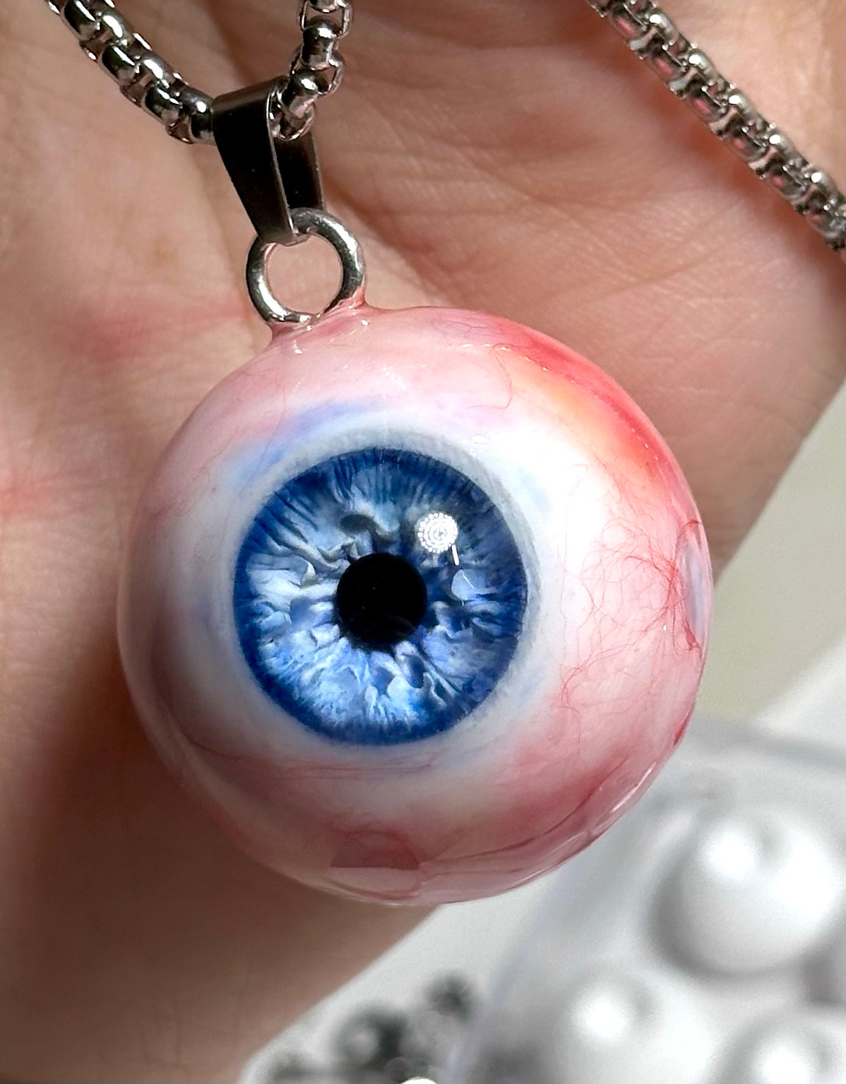 Eyeball Sphere Necklace