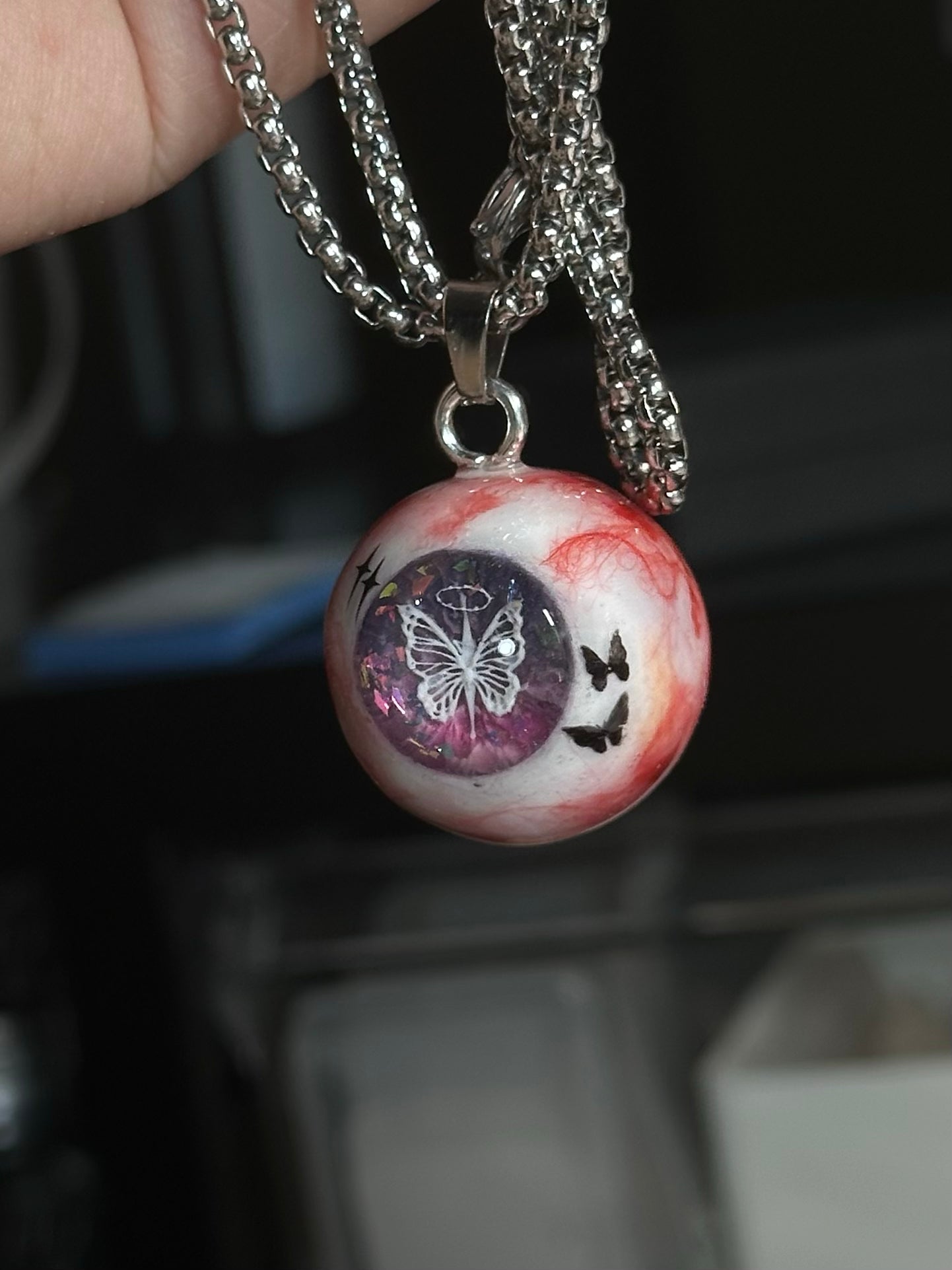 Eyeball Sphere Necklace