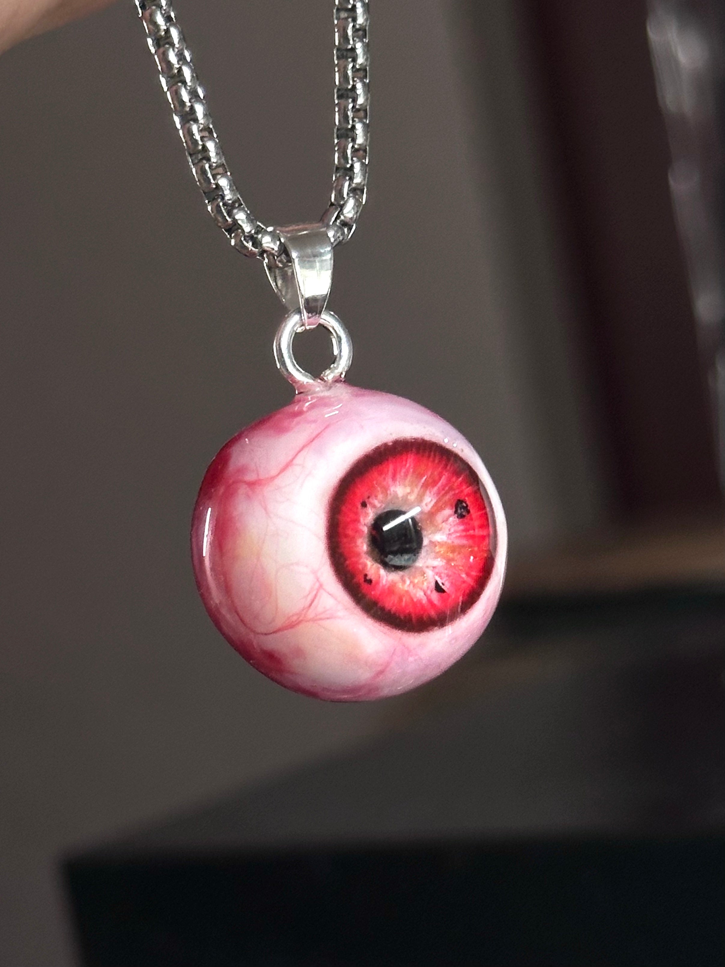 Eyeball Sphere Necklace