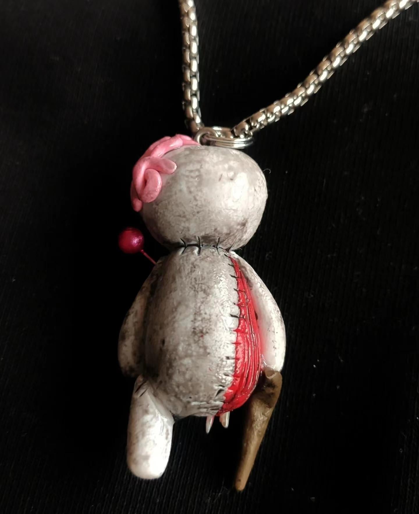 Voodoo Doll Pendant Necklace