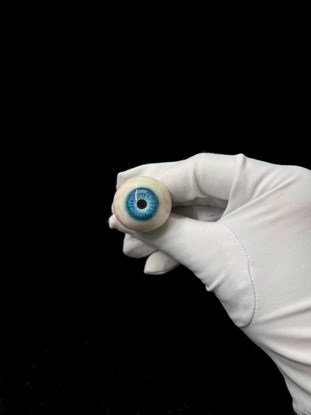 handmade resin eyeball ring creepy cute gothic accessory by NocturneCraft